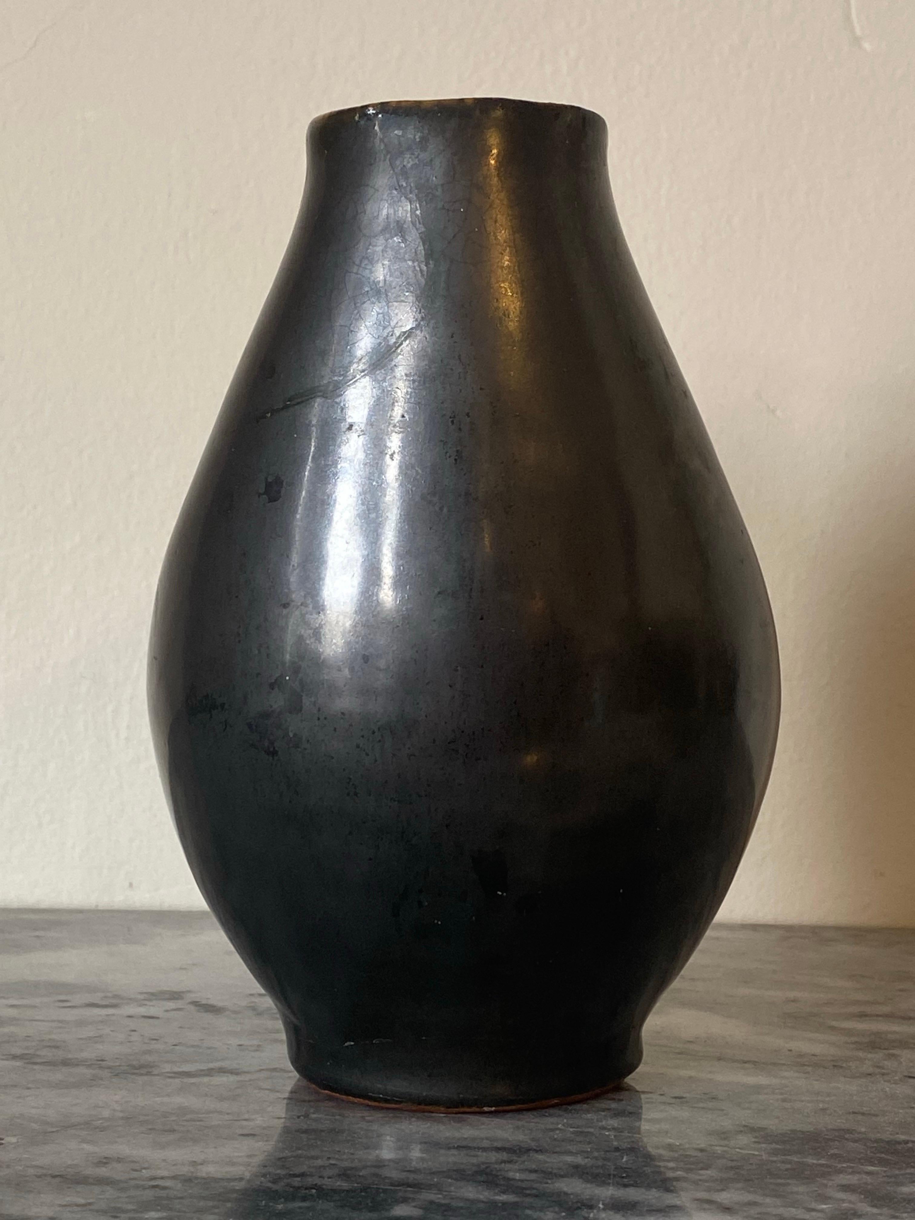 Jarrón de cerámica biomorfa de mediados de siglo, de Gerd von Stokar para Schwäbischen Majolika Alemán en venta