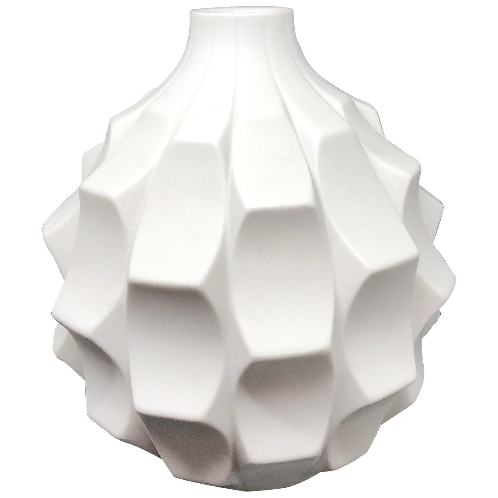 Midcentury Bisque Artichoke Vase by Heinrich Fuchs for Hutschenreuther, 1960s
