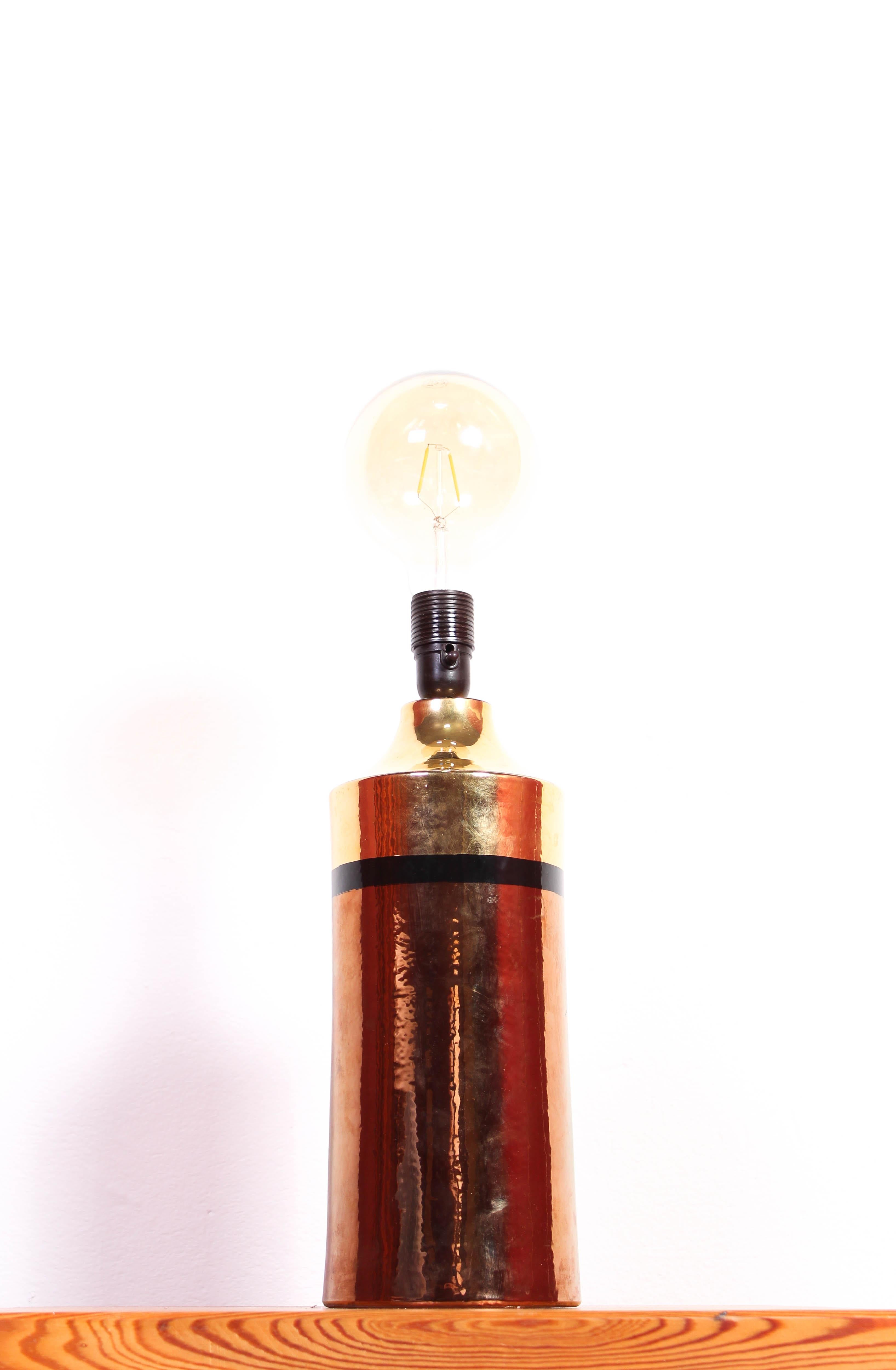 Mid-20th Century Midcentury Bitossi Table Lamp for Bergboms, Glazed Ceramic