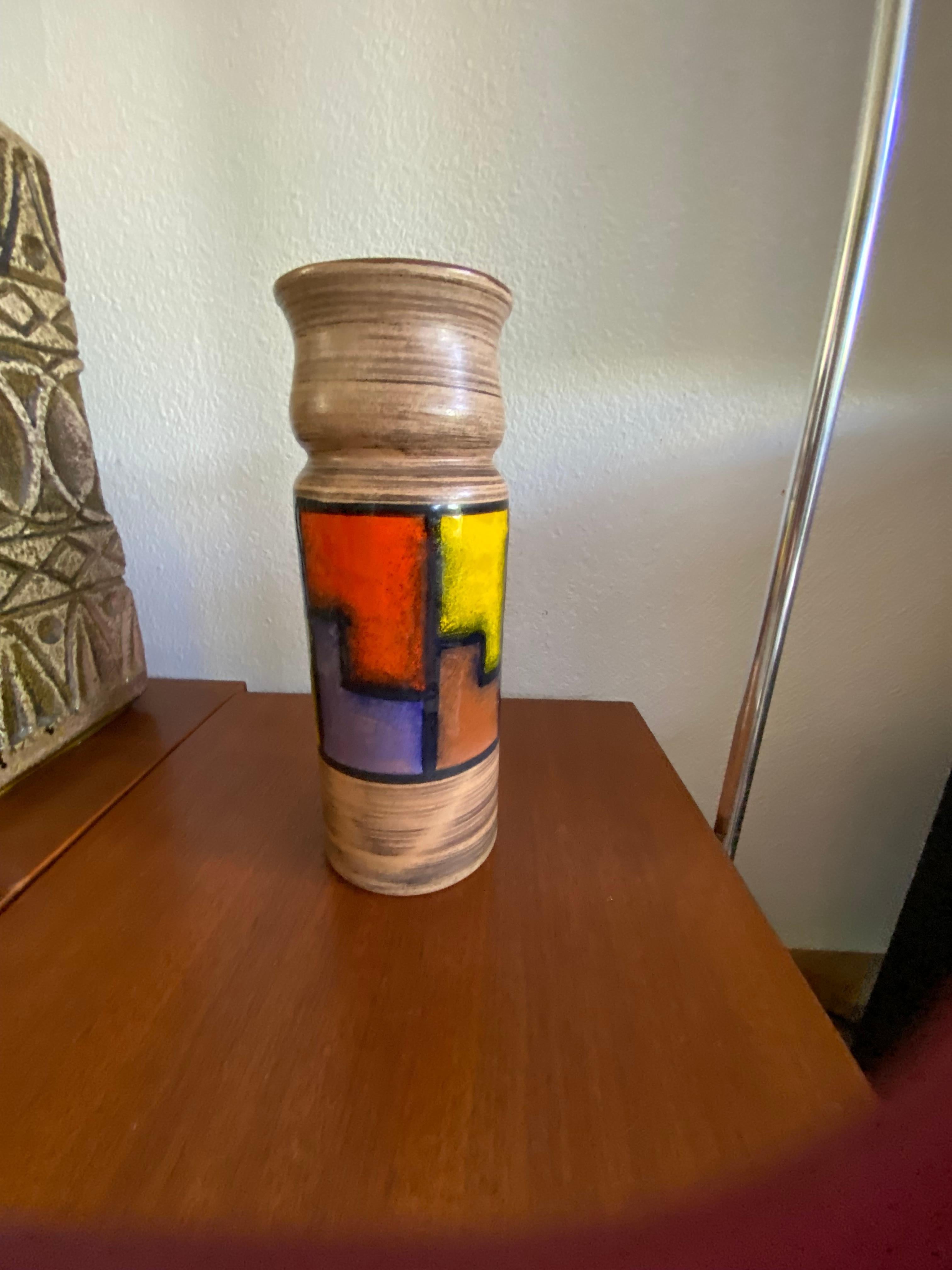 Mid-Century Modern Midcentury Bitossi Vase by Aldo Londi For Sale