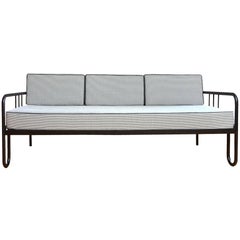 Midcentury Black and White Couch, 1940s