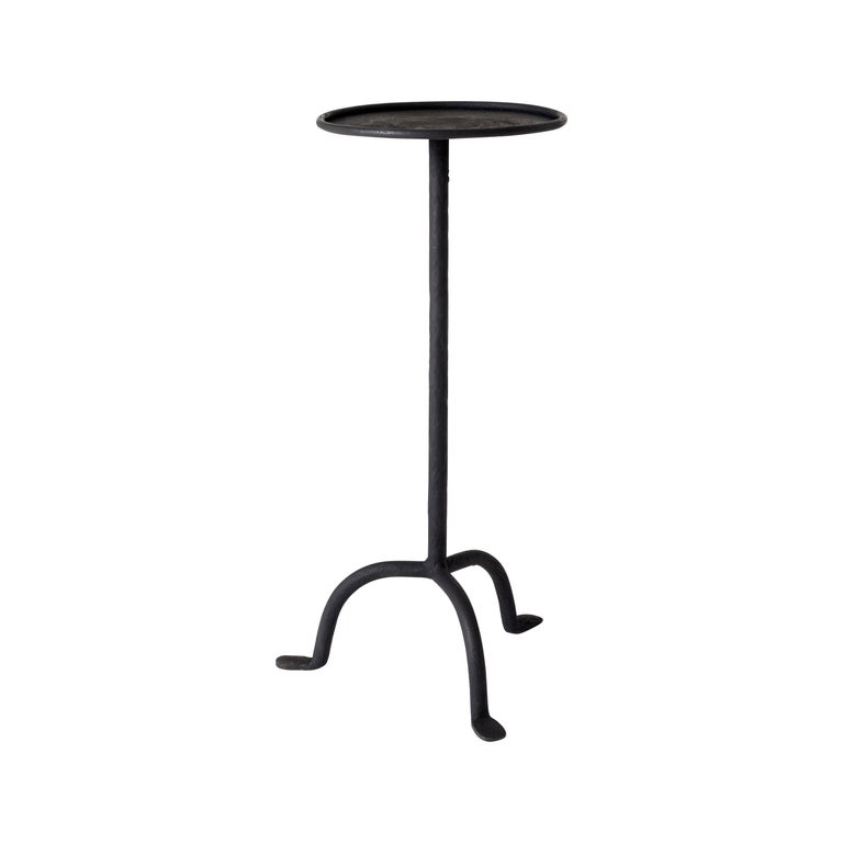Midcentury Black Iron Martini Table at 1stdibs