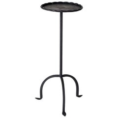 Midcentury Black Iron Martini Table