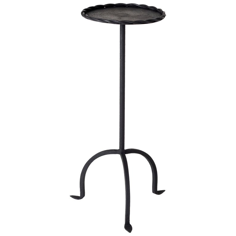 Midcentury Black Iron Martini Table at 1stDibs