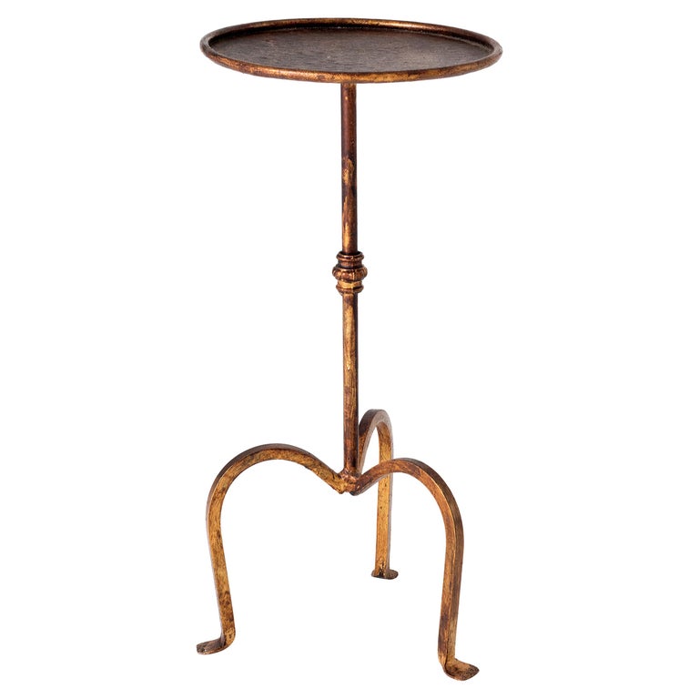 Midcentury Black Iron Martini Table at 1stDibs