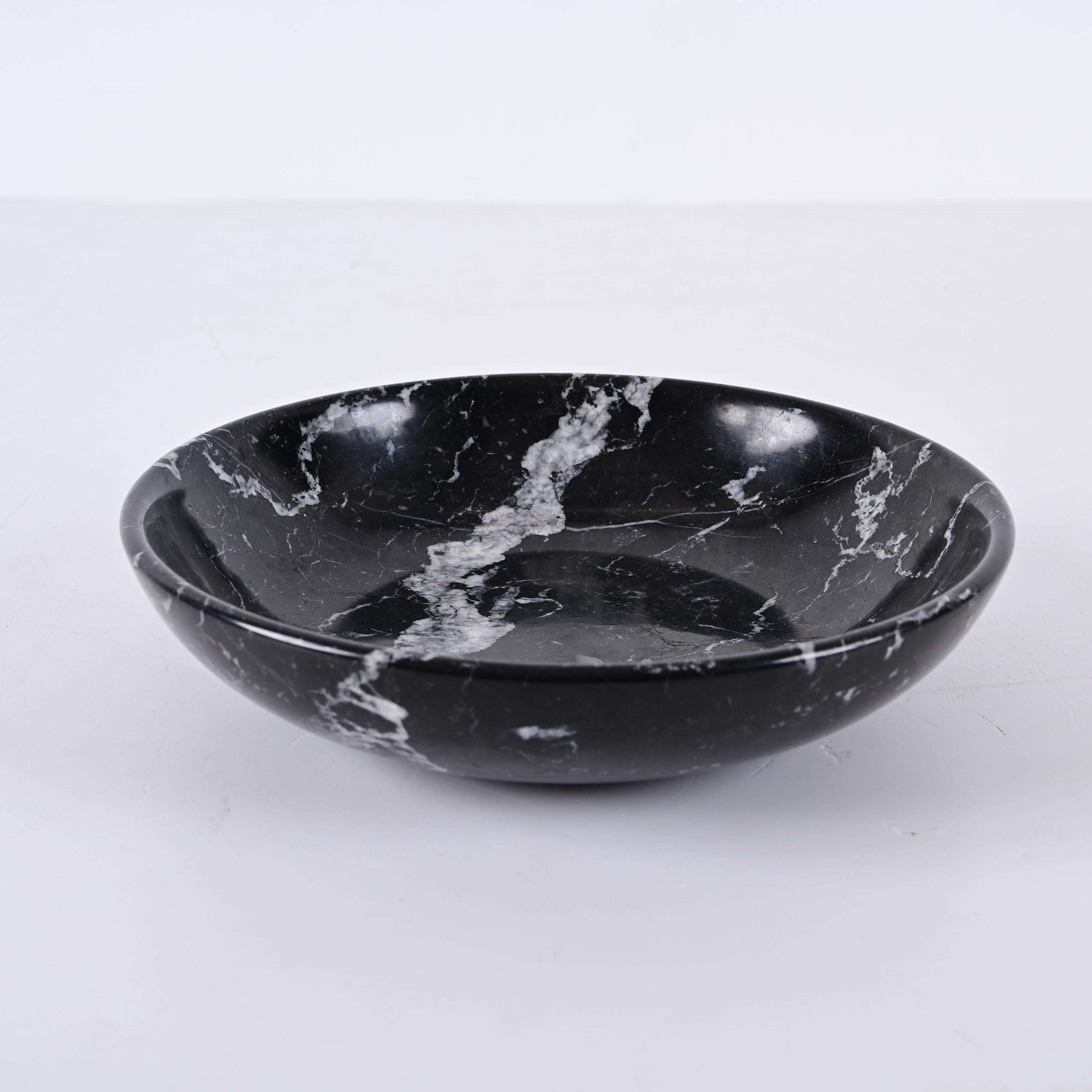 black ceramic decorative bowl