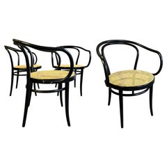 Vintage Midcentury Black No.209 Thonet Chairs, 1980s (set of 4)
