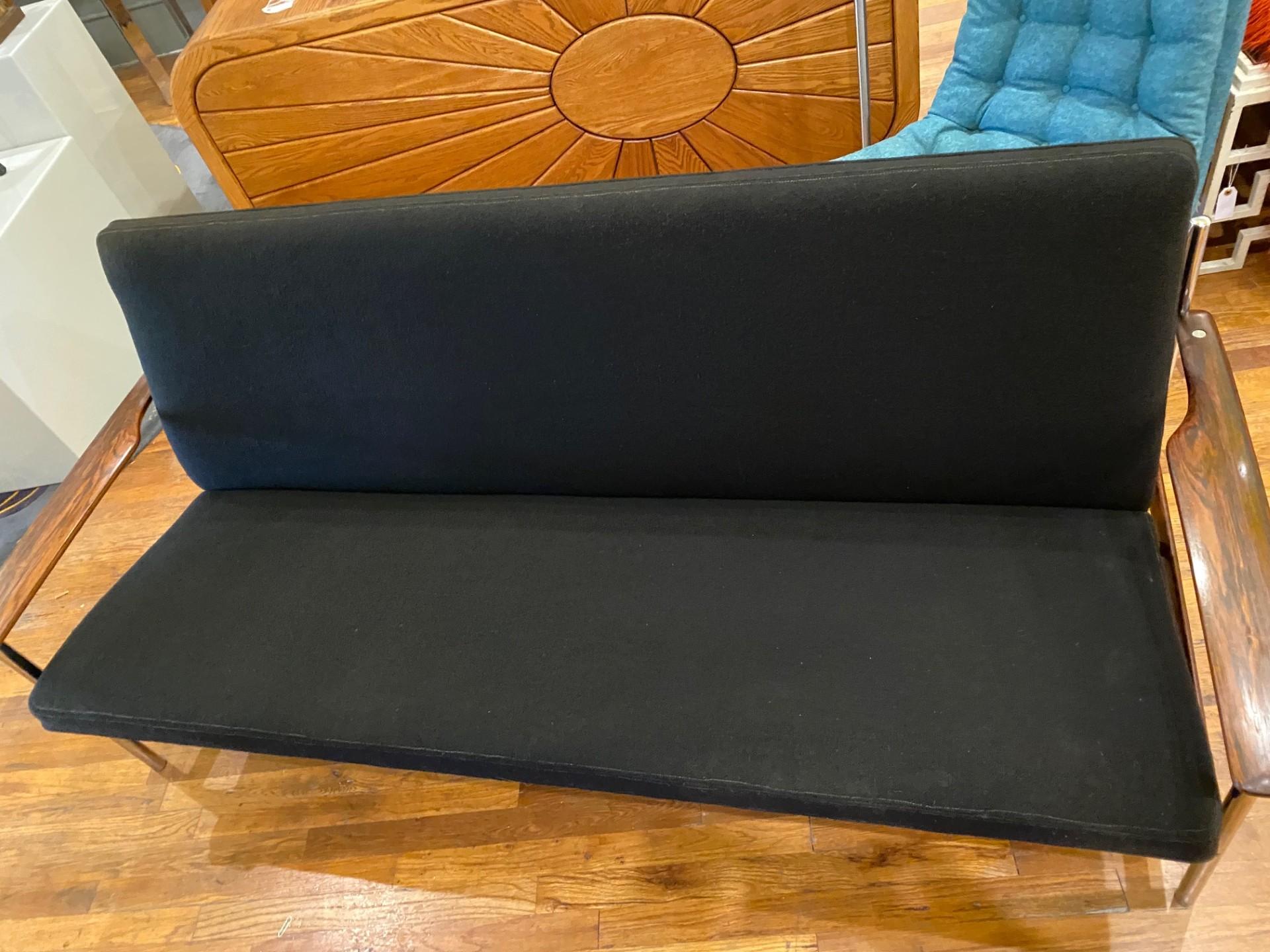 Mid-20th Century Midcentury Black Sofa Sven Ivar Dysthe for Dokka Møbler Model 1001