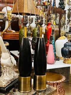 Midcentury Black Table Lamps