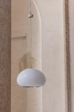 Midcentury Black & White pendant by Achille e Piergiacomo Castiglioni for Flos