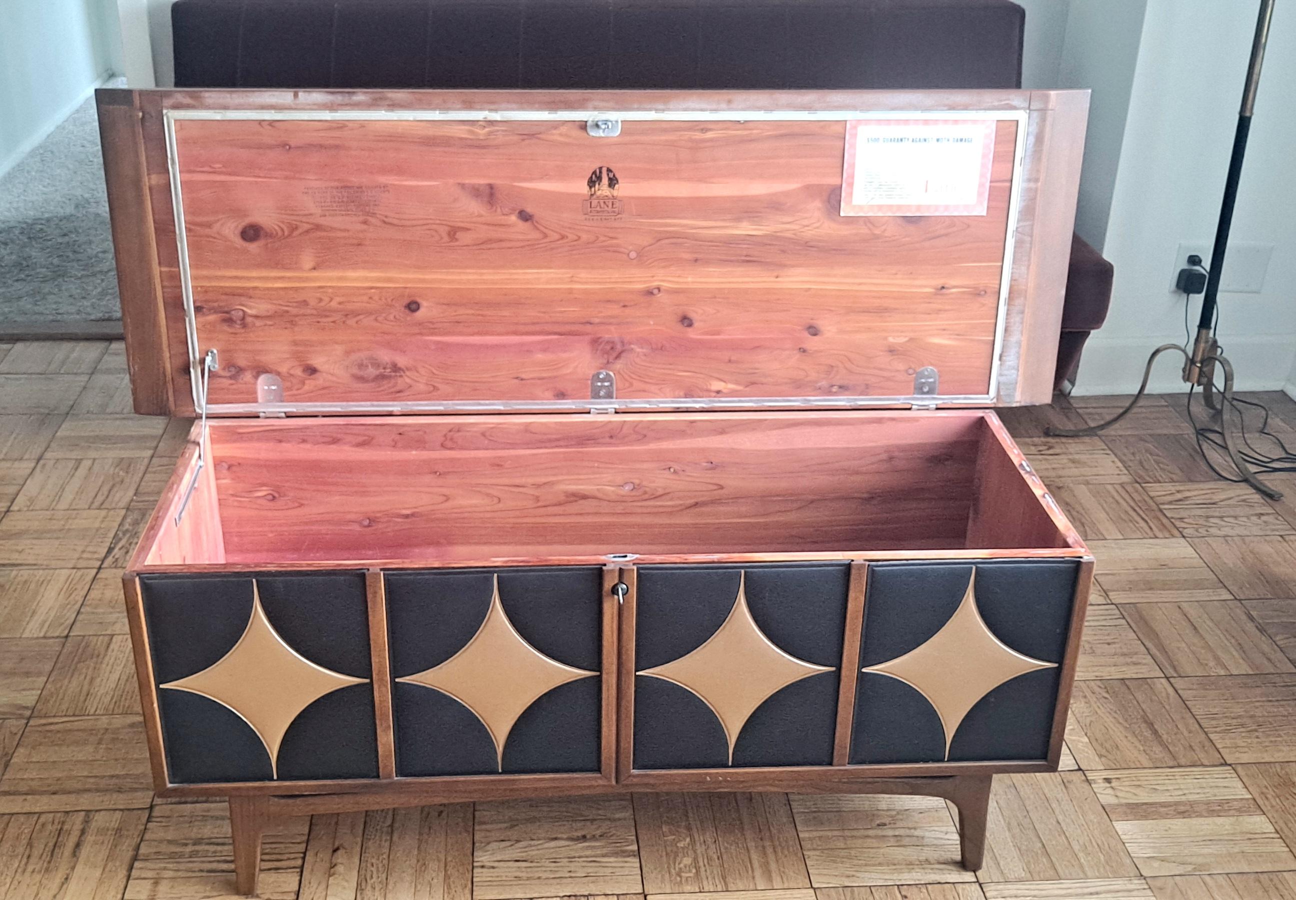 Blanket chest or coffee table from the Cedar wood . Chest is from the 1970 s 
