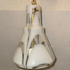 Midcentury Blown Glass Light Fixture