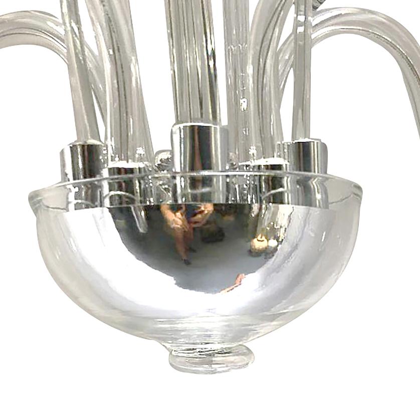 Metà XX secolo Lampadario di Murano in vetro soffiato del Medioevo in vendita