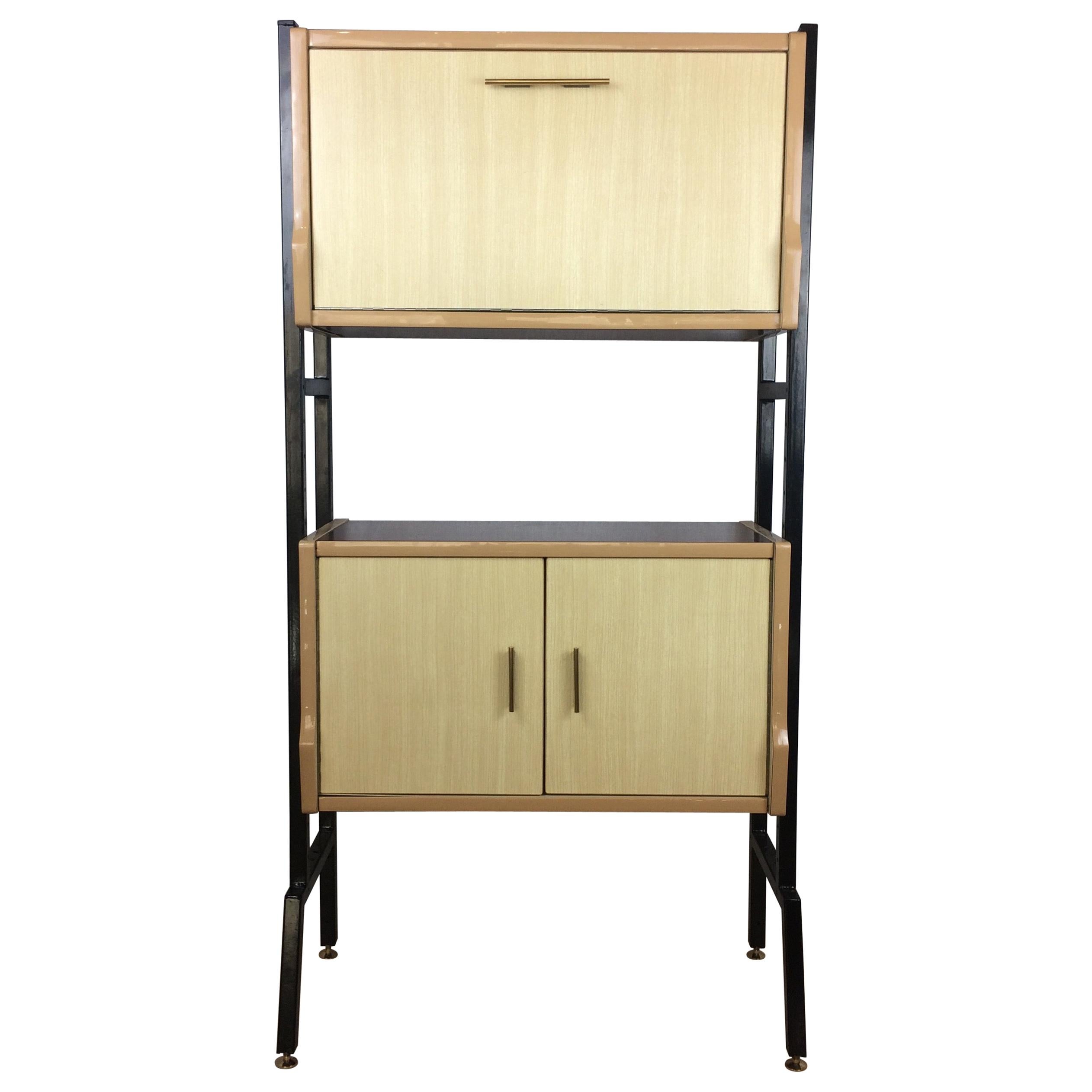 Midcentury Cocktail Bar Cabinet or Food Pantry