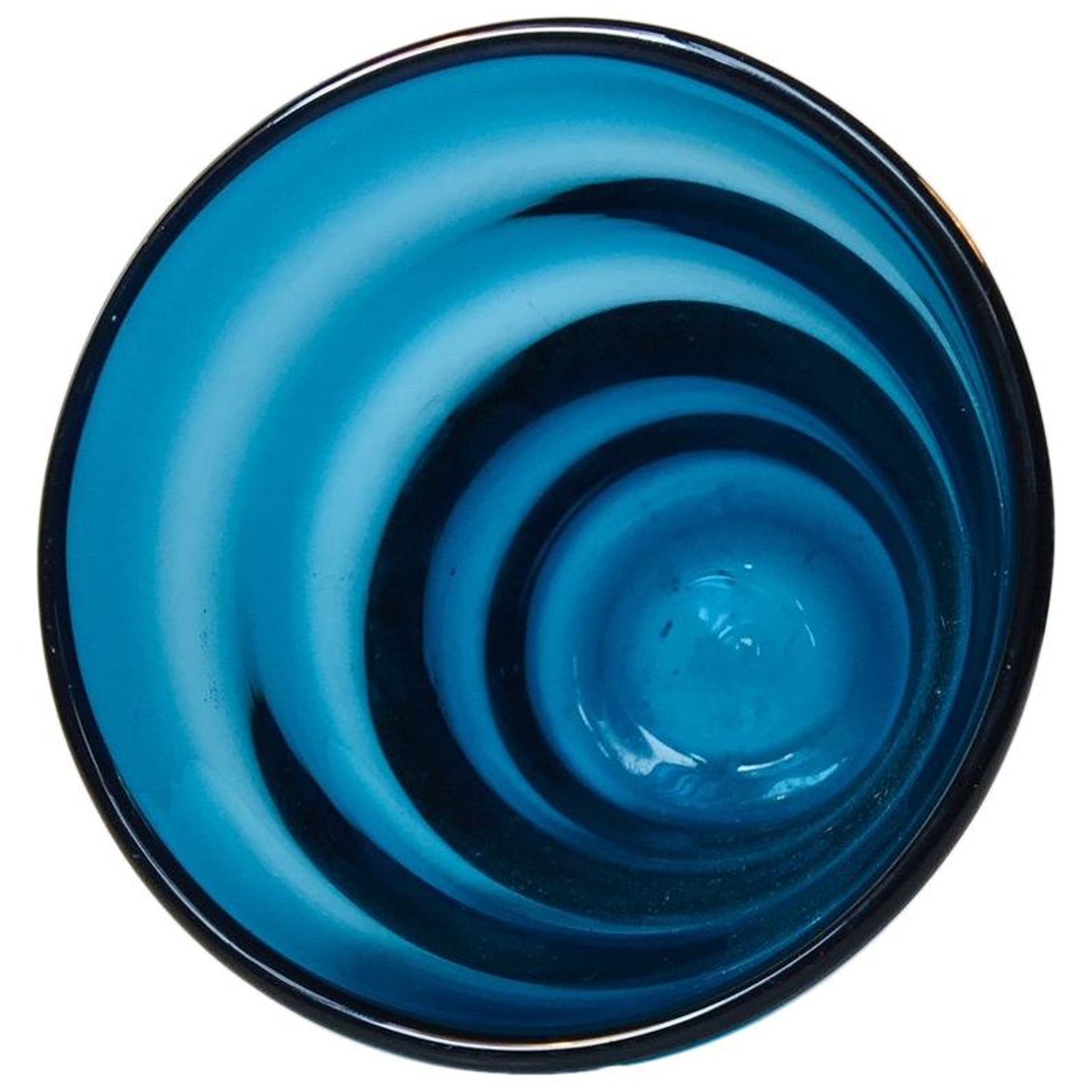 Midcentury Blue Capri Glass Vase by Jacob E. Bang for Holmegaard, 1961 For  Sale at 1stDibs