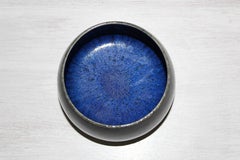 Midcentury Blue Ceramic Bowl by Gunnar Nylund for Rörstrand