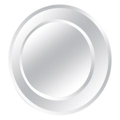 Miroir du milieu du siècle de couleur blush