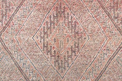 Midcentury Blush Pink Moroccan Beni Mguild Rug 6' x 8'10