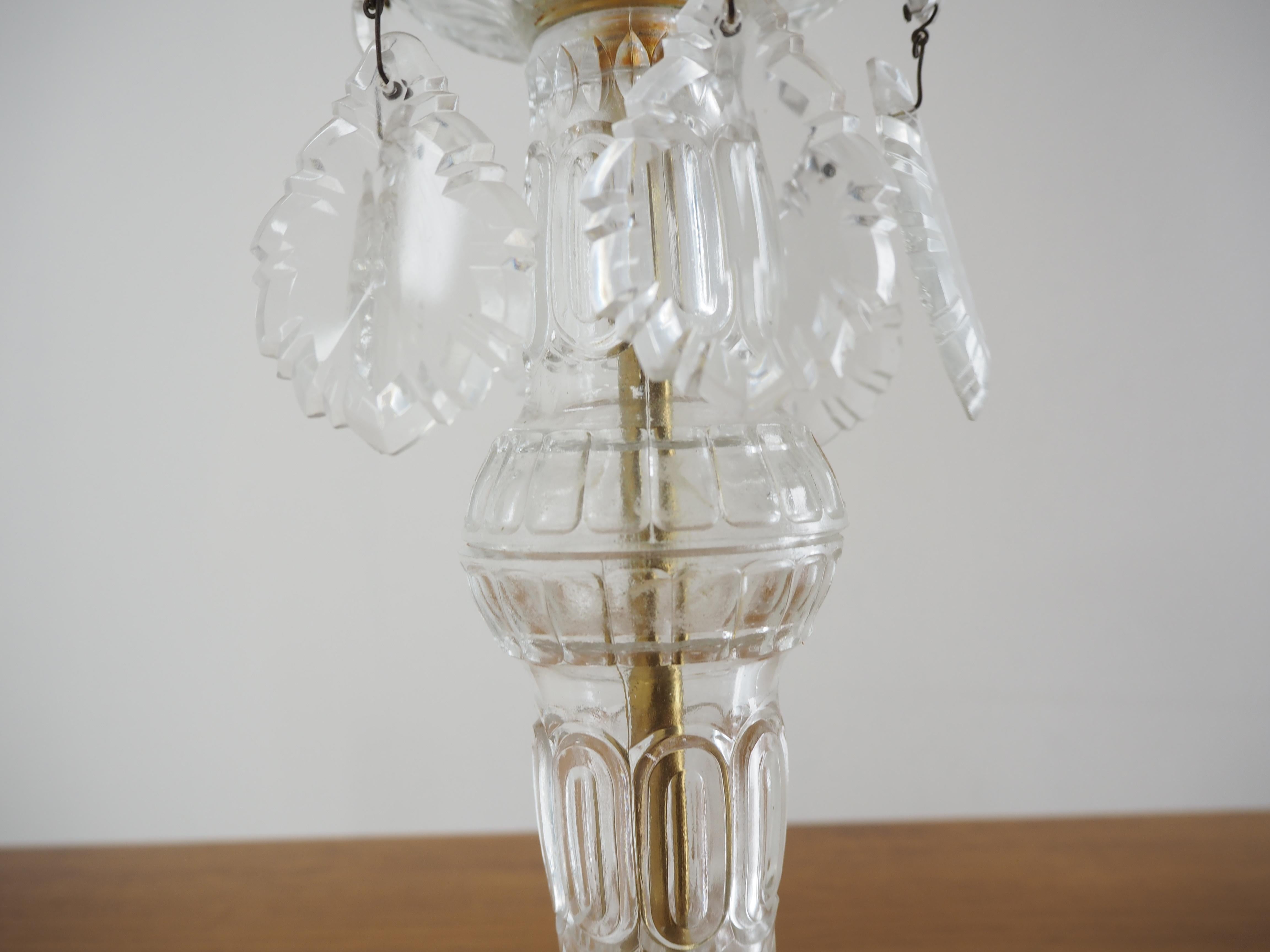 Mid-20th Century Midcentury Bohemia Crystal Candleholder, 1960s