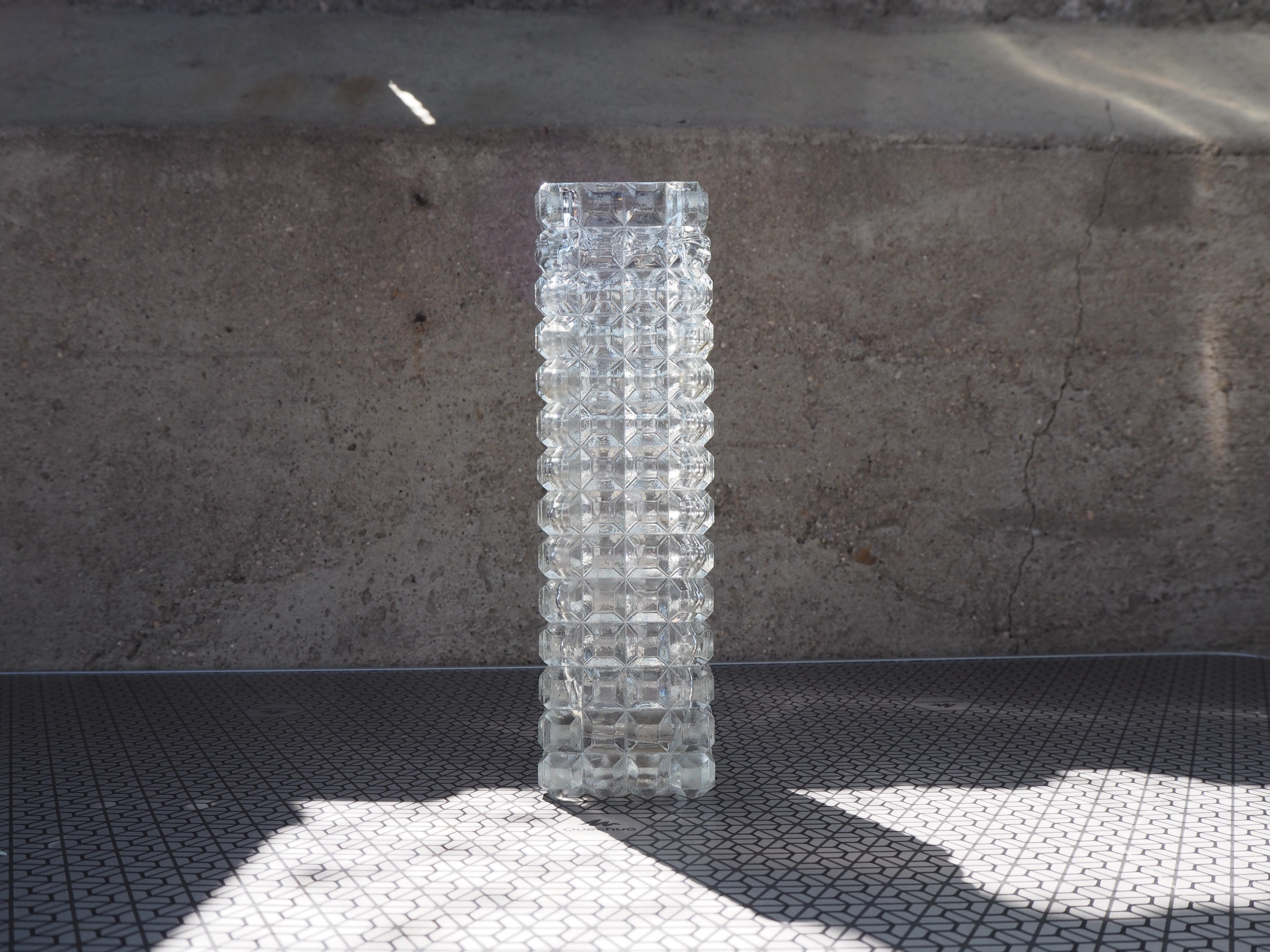 Mid-Century Modern Midcentury Bohemia Glass Vase, 1960s For Sale