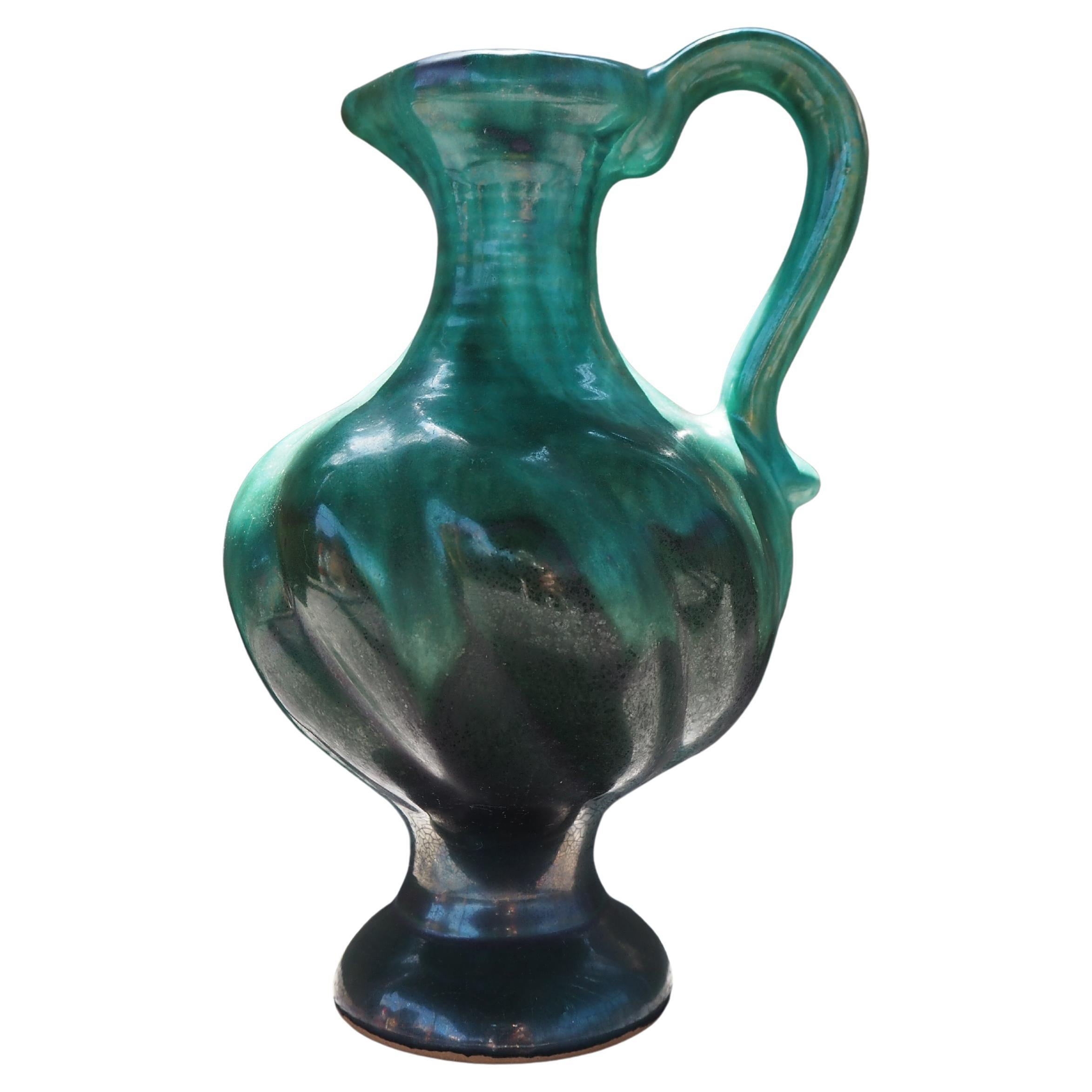 Midcentury Bohemia Glazed Ceramic Vase, 1960s