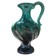 Midcentury Bohemia Glazed Ceramic Vase, 1960s