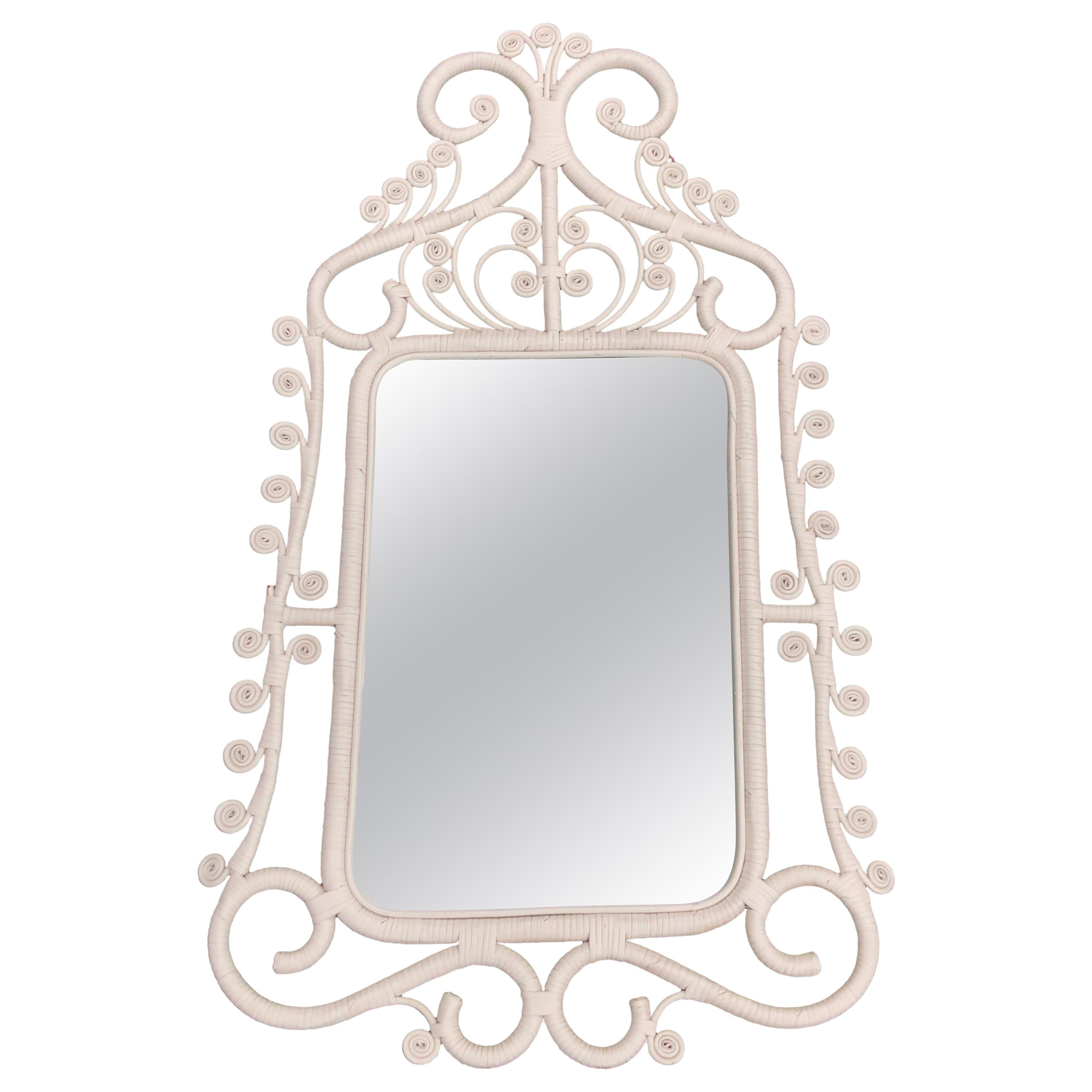 boho style French 1960s mirror mid century mirror brass mirror