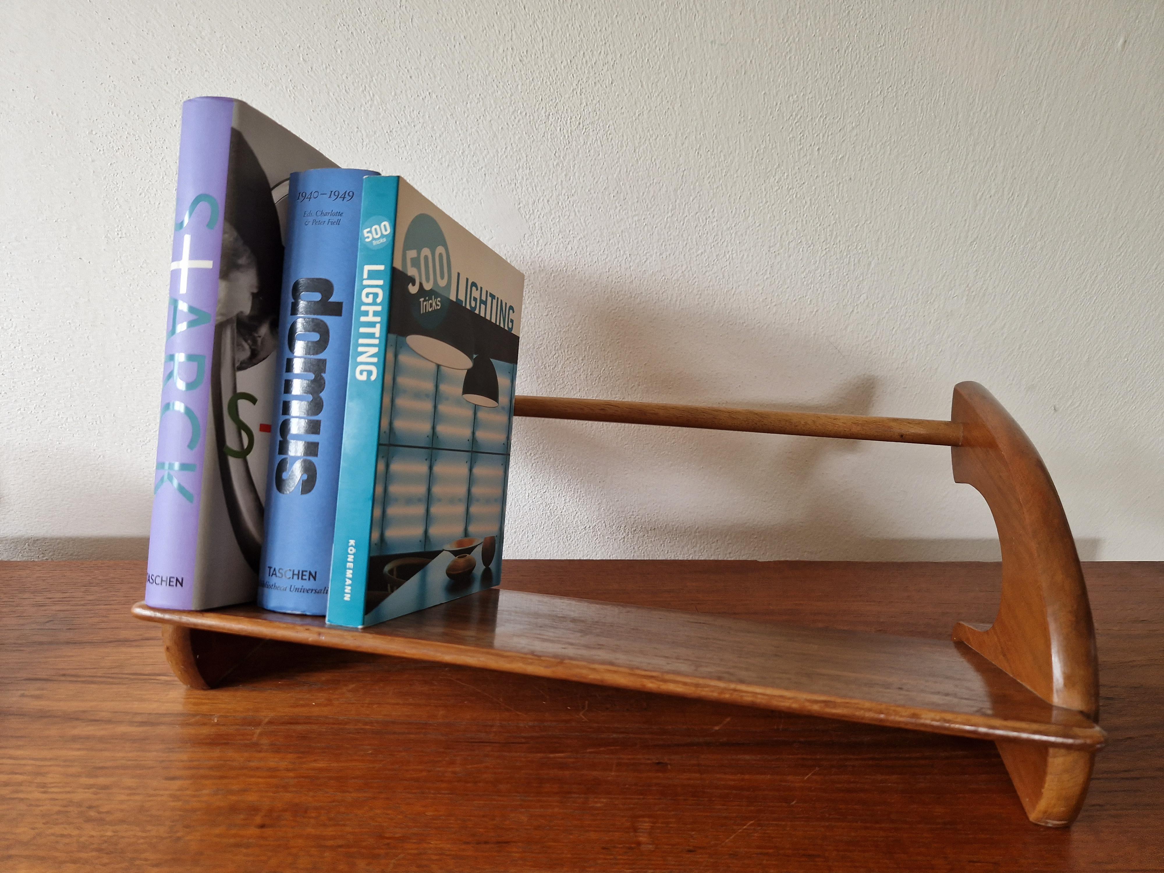 Midcentury Book Stand Shelf / Rack, ULUV, 1960s 4
