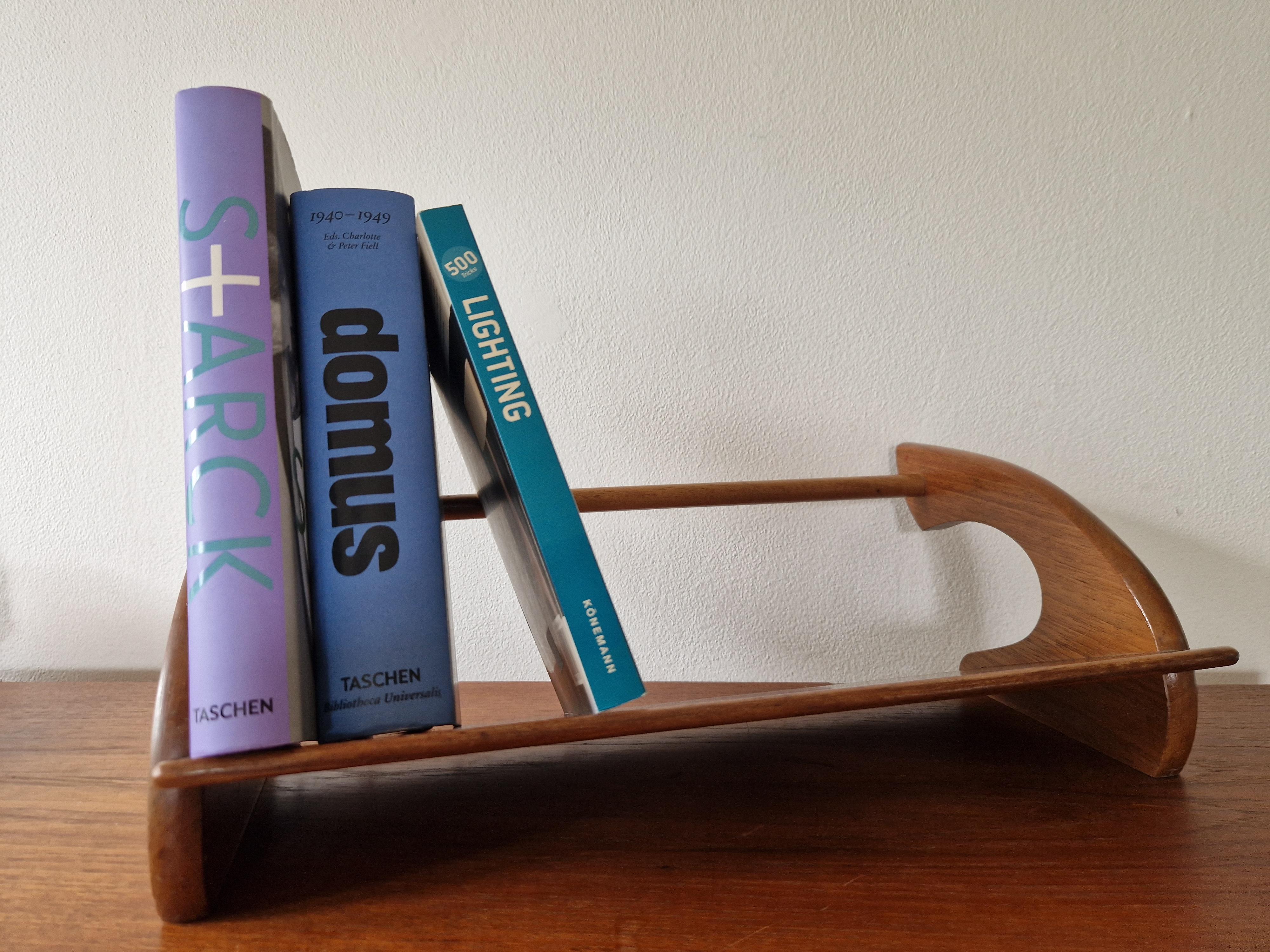 Midcentury Book Stand Shelf / Rack, ULUV, 1960s 5