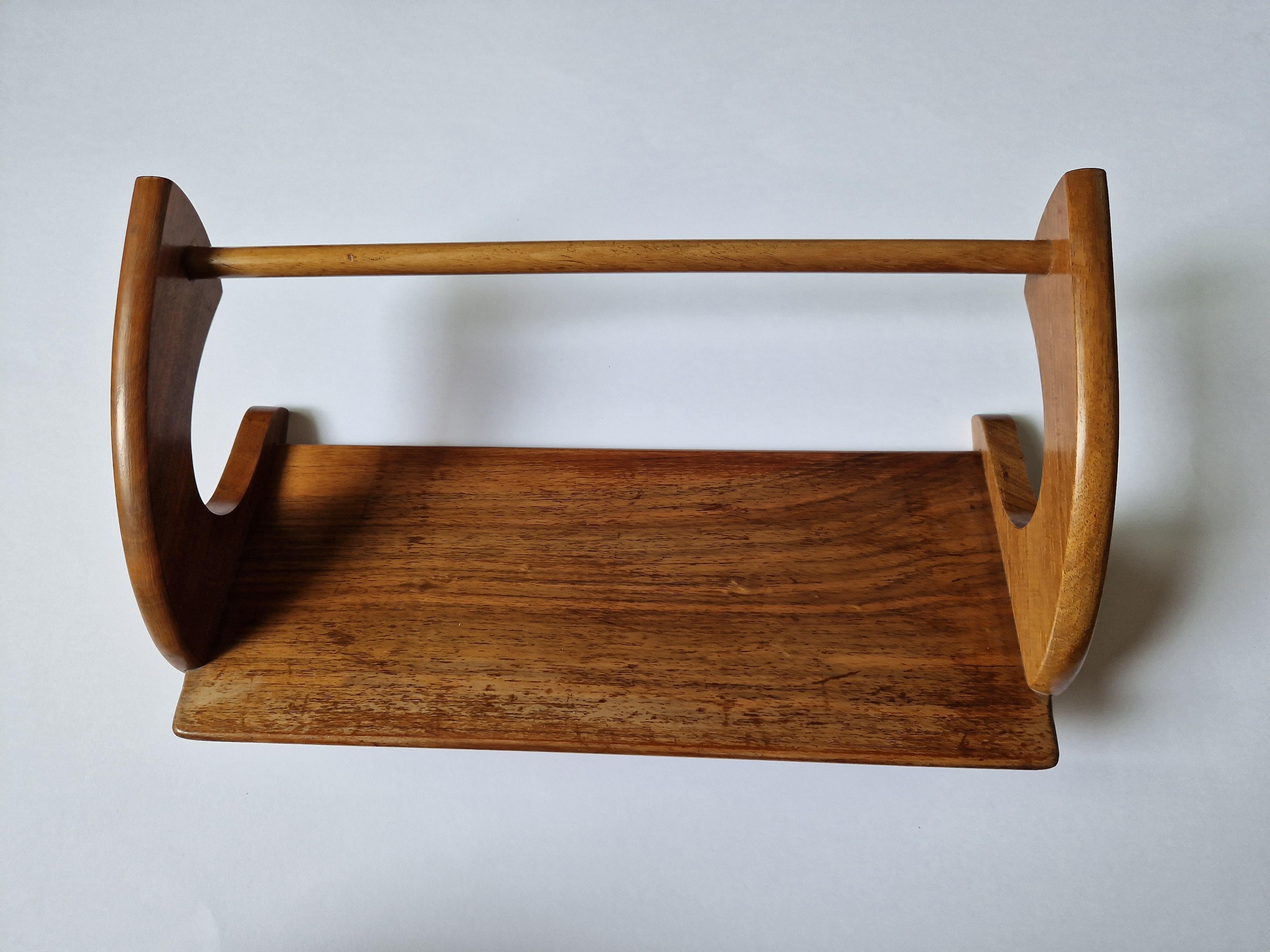 Mid-Century Modern Midcentury Book Stand Shelf / Rack, ULUV, 1960s
