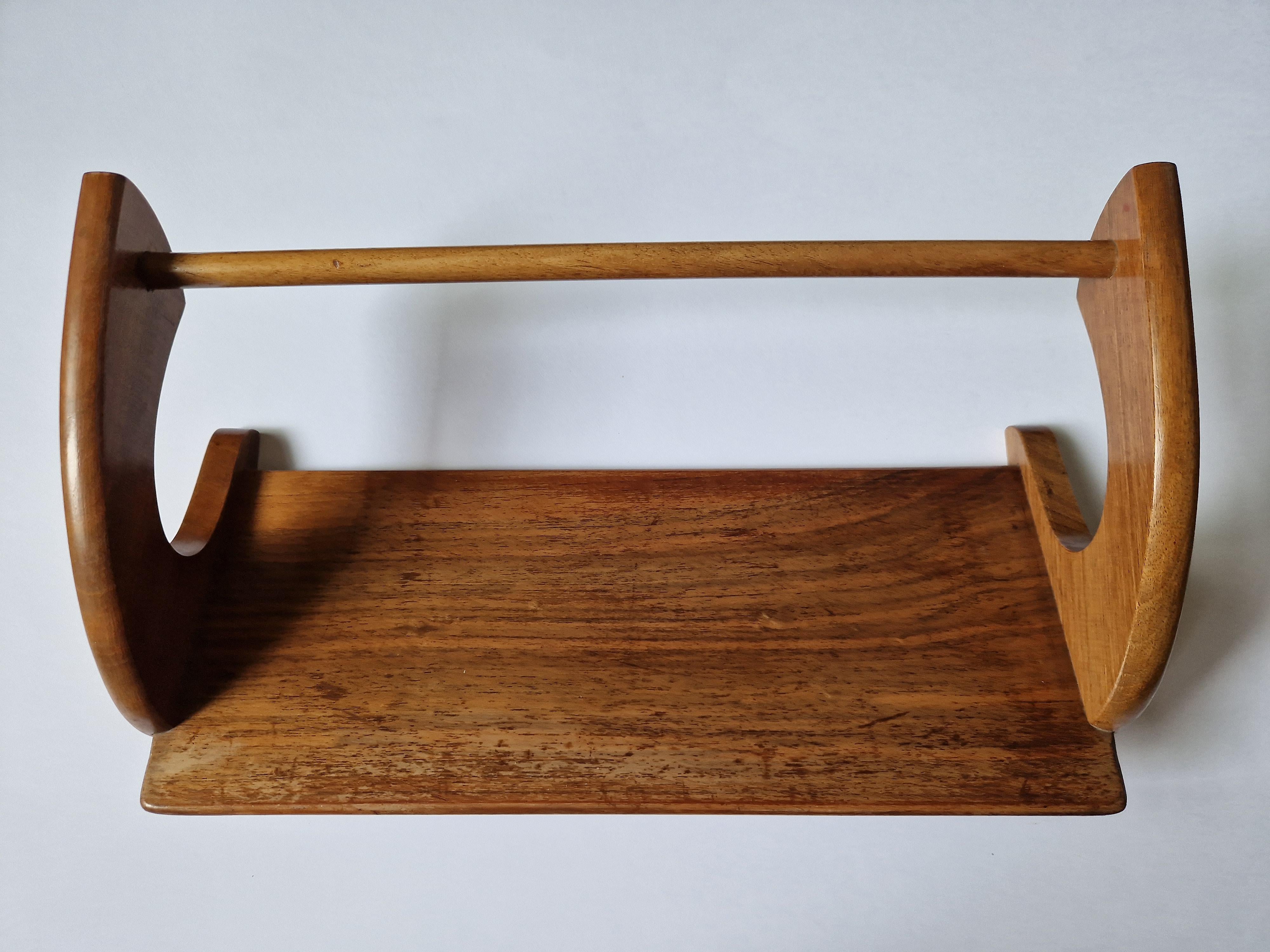Mid-20th Century Midcentury Book Stand Shelf / Rack, ULUV, 1960s