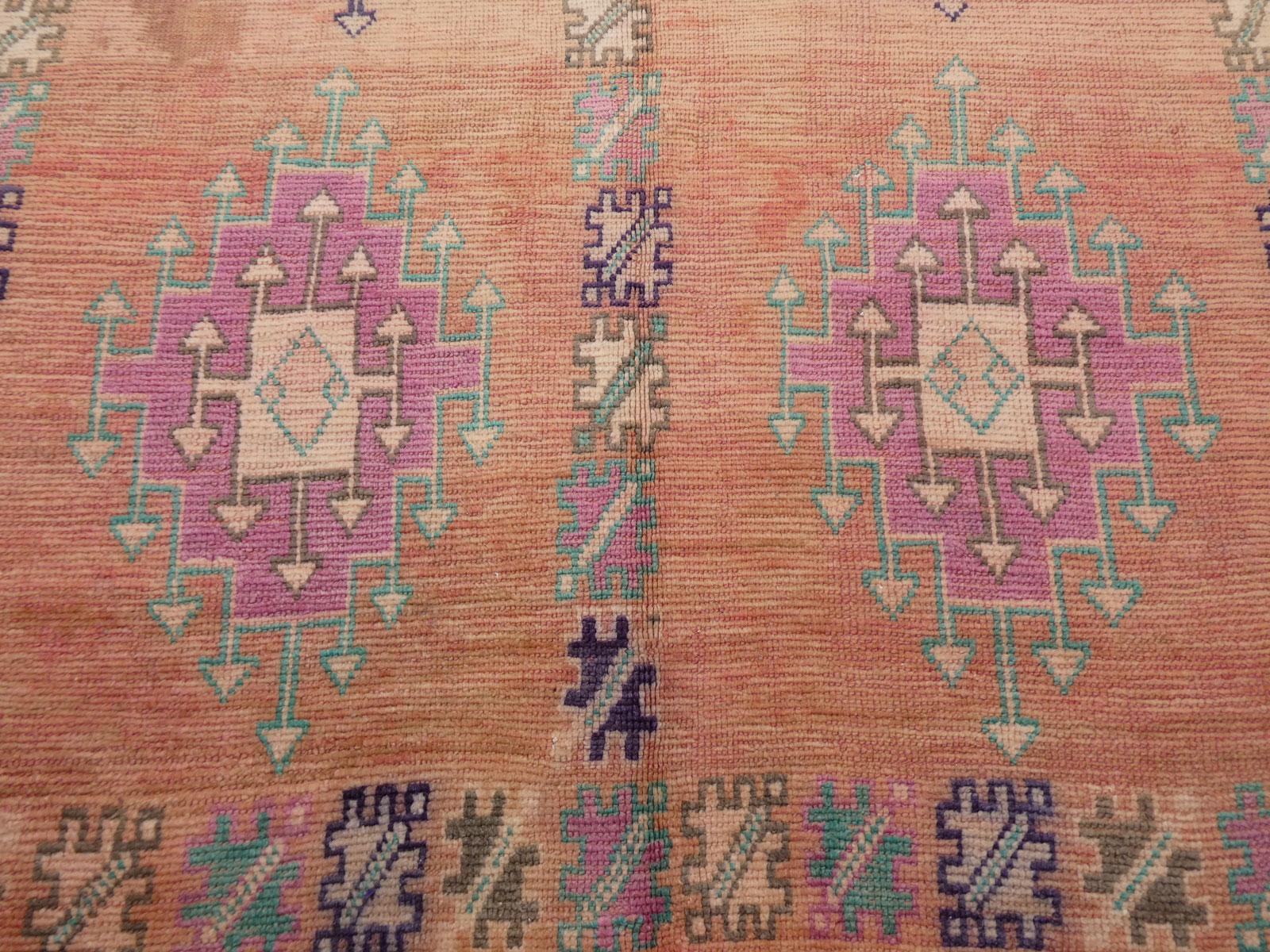 Marocchino Tappeto Boujad del Medioevo  5'1 X 9'4 in vendita