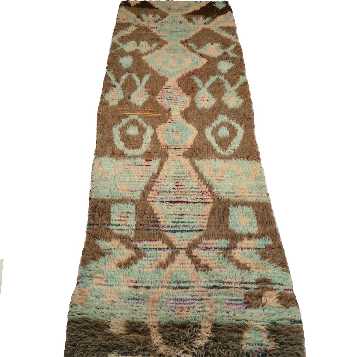 Fine XX secolo Runner Boujad del Medioevo 2'8 x 9'6 in vendita