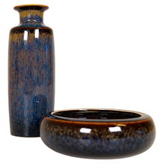 Moderne Schale und Vase aus der Jahrhundertmitte Rörstrand Carl Harry Stålhane, Schweden, 1950er Jahre