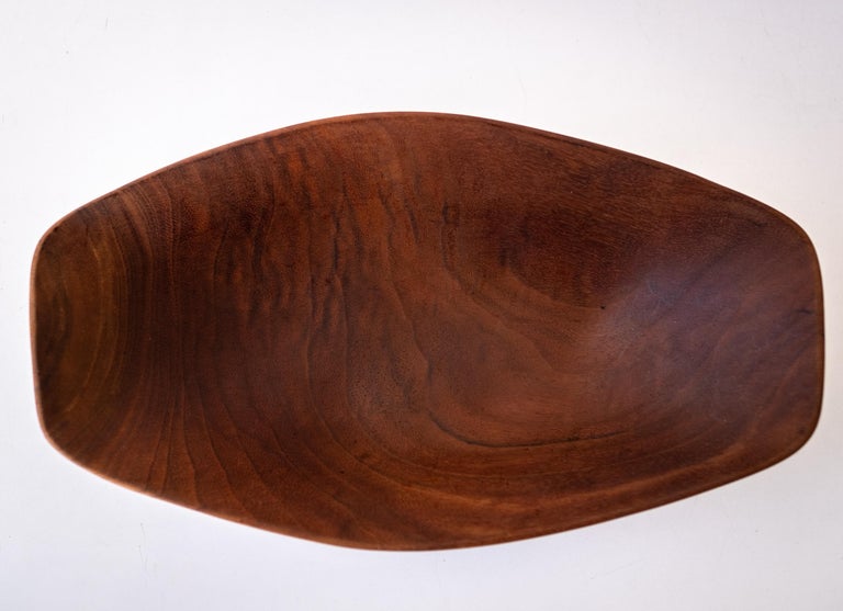 Wood Midcentury Bowl by Mexican Modernist Don Shoemaker 1960s