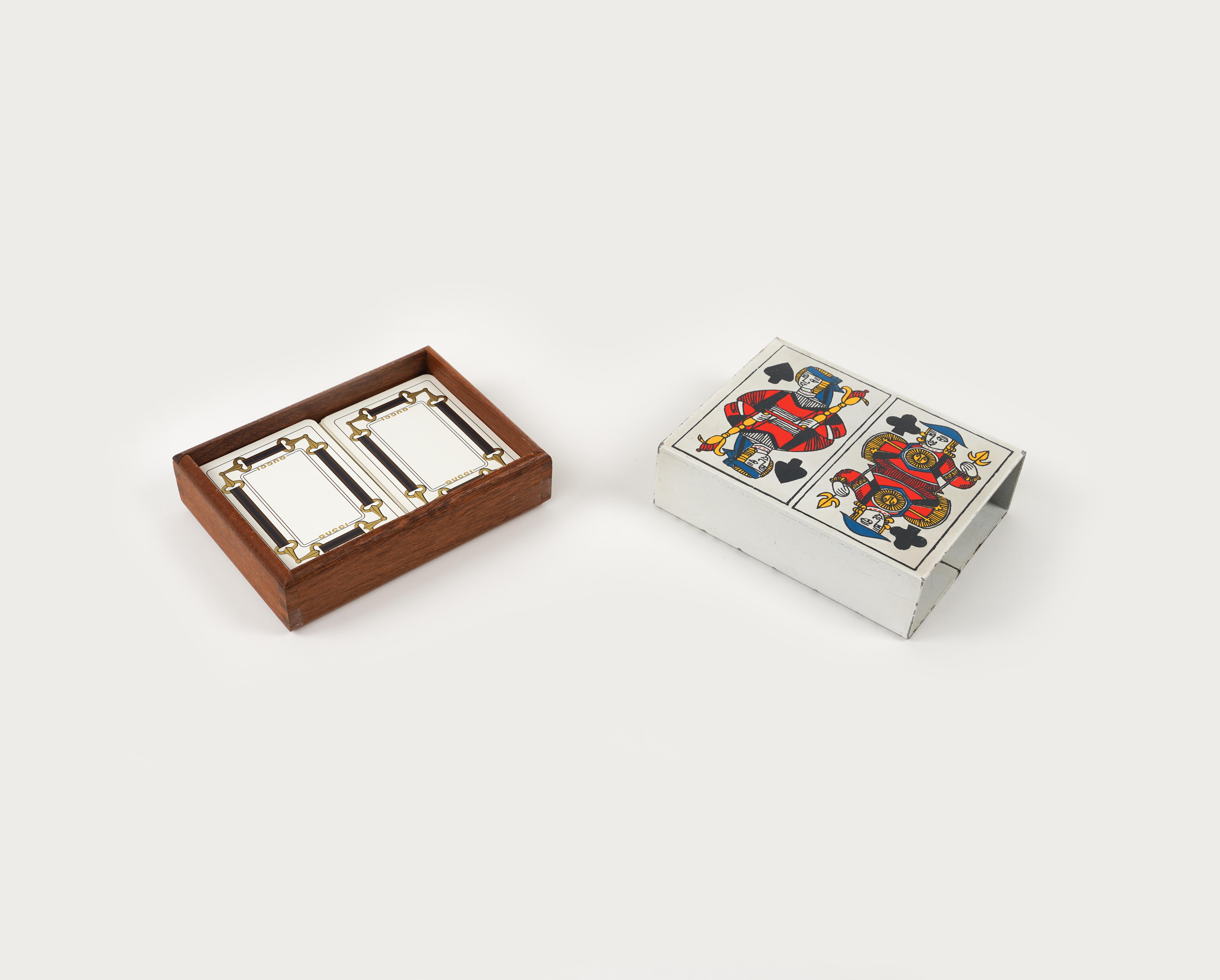 Midcentury Box in Enameled Metal and Wood by Piero Fornasetti, Italy 1960s 6