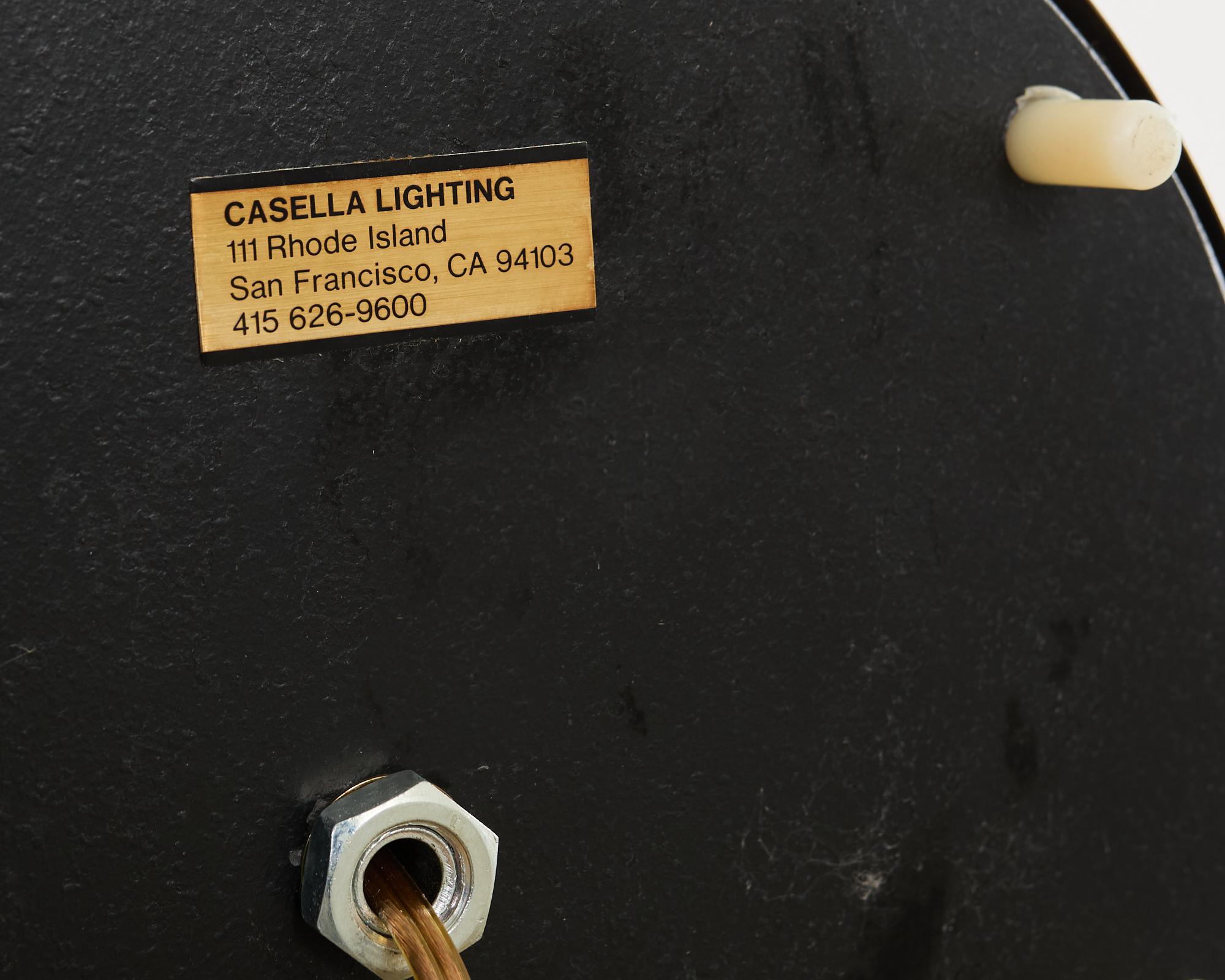 Midcentury Brass Adjustable Pharmacy Floor Lamp by Casella In Good Condition In Rio Vista, CA