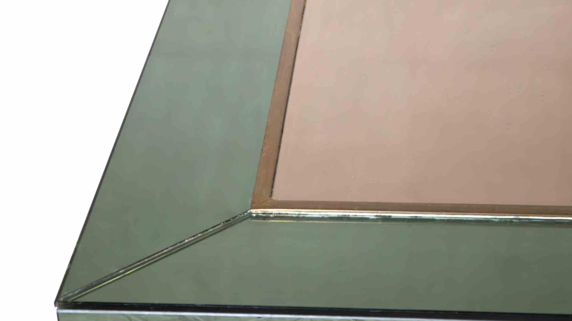 italien Table basse en laiton et verre du milieu du siècle, années 1960 en vente