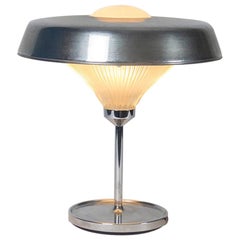 Vintage Midcentury Brass and Glass "Ro" Table Lamp by Studio BBPR for Artemide, 1962