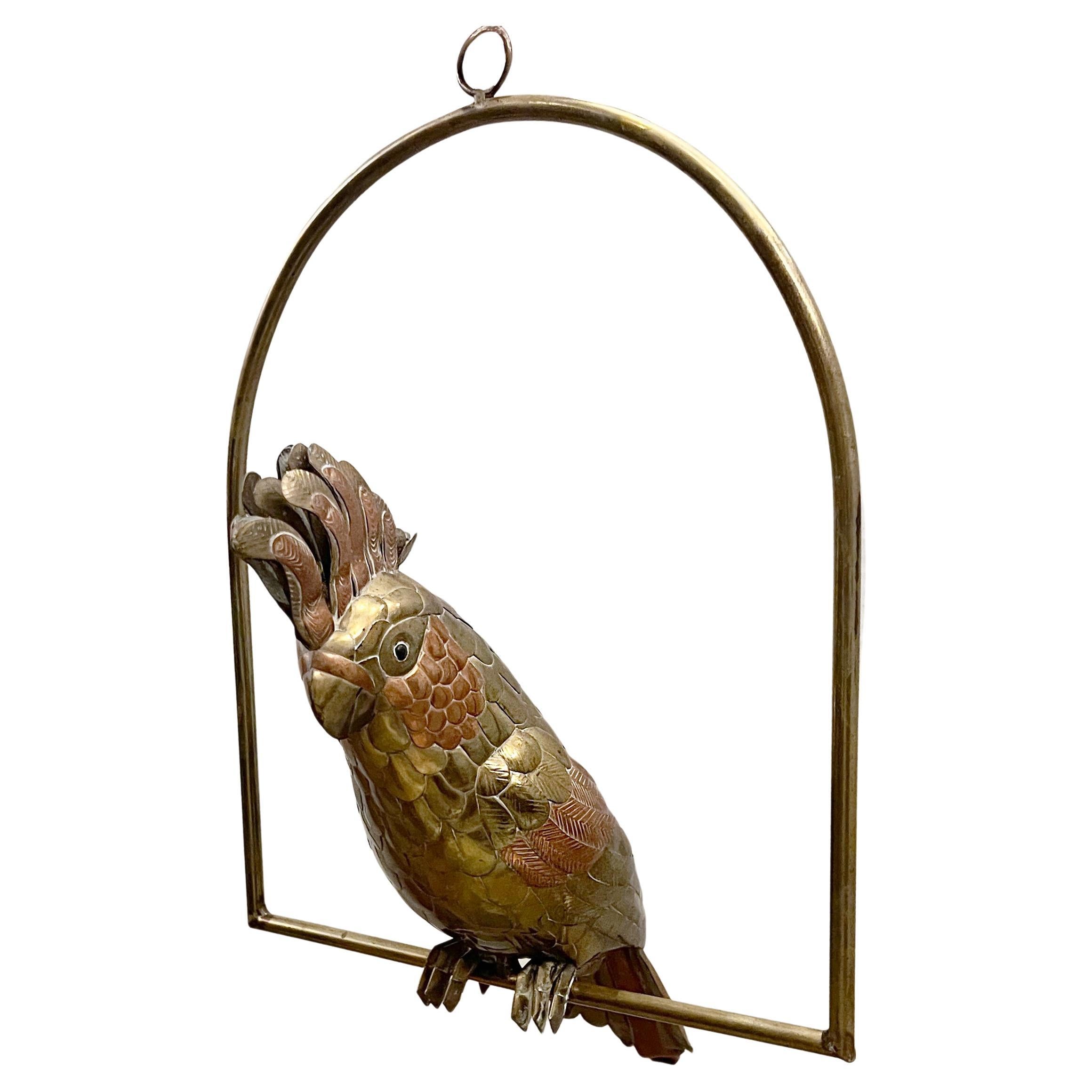 Midcentury Brass Bird