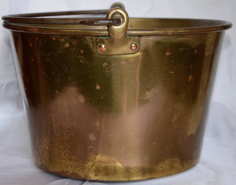 Brass Bucket with Handle from France Midcentury at 1stDibs