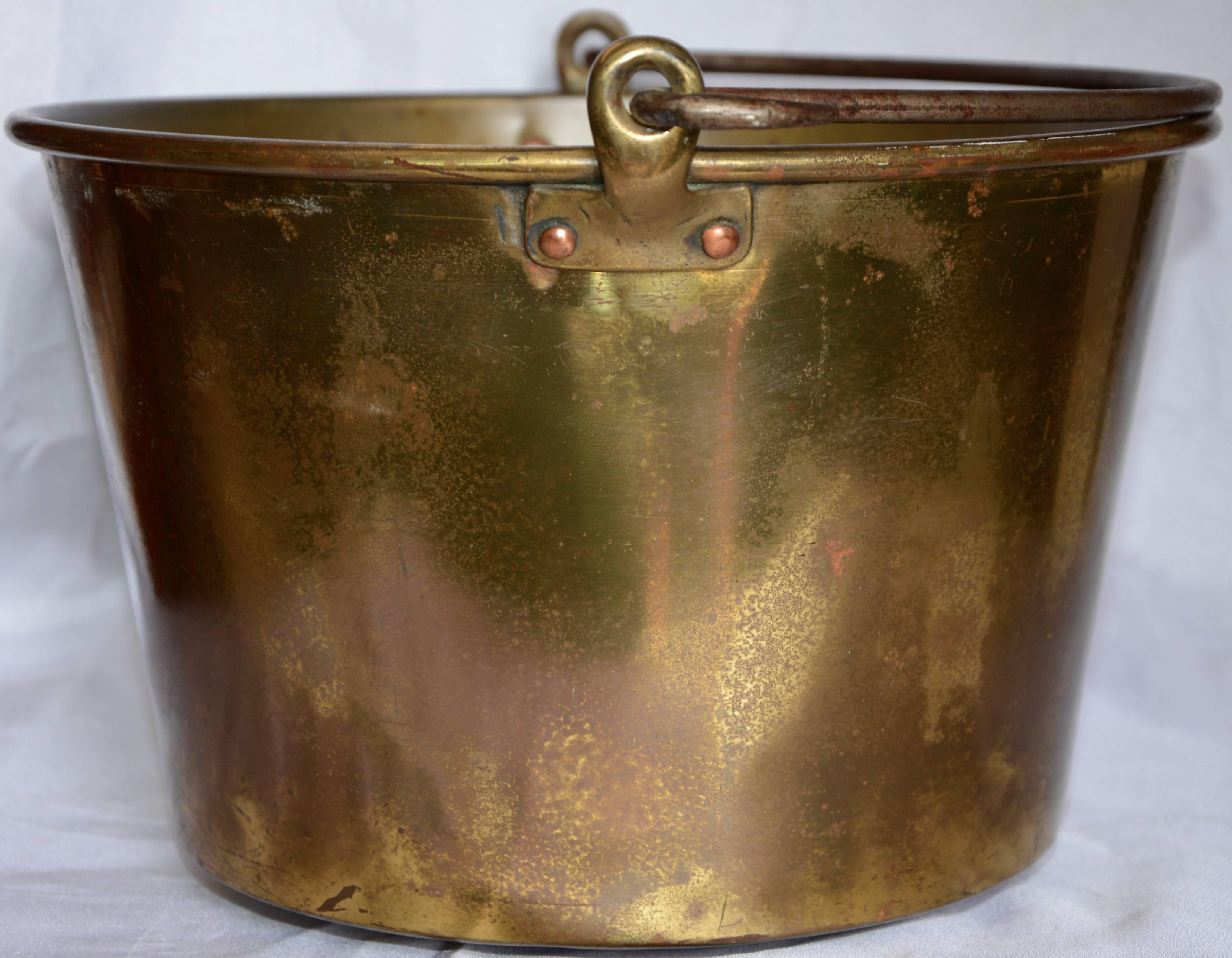 brass bucket with lid