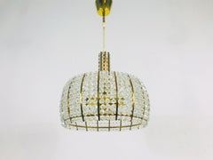 Midcentury Brass Chandelier by Emil Stejnar for Rupert Nikoll, 1960s