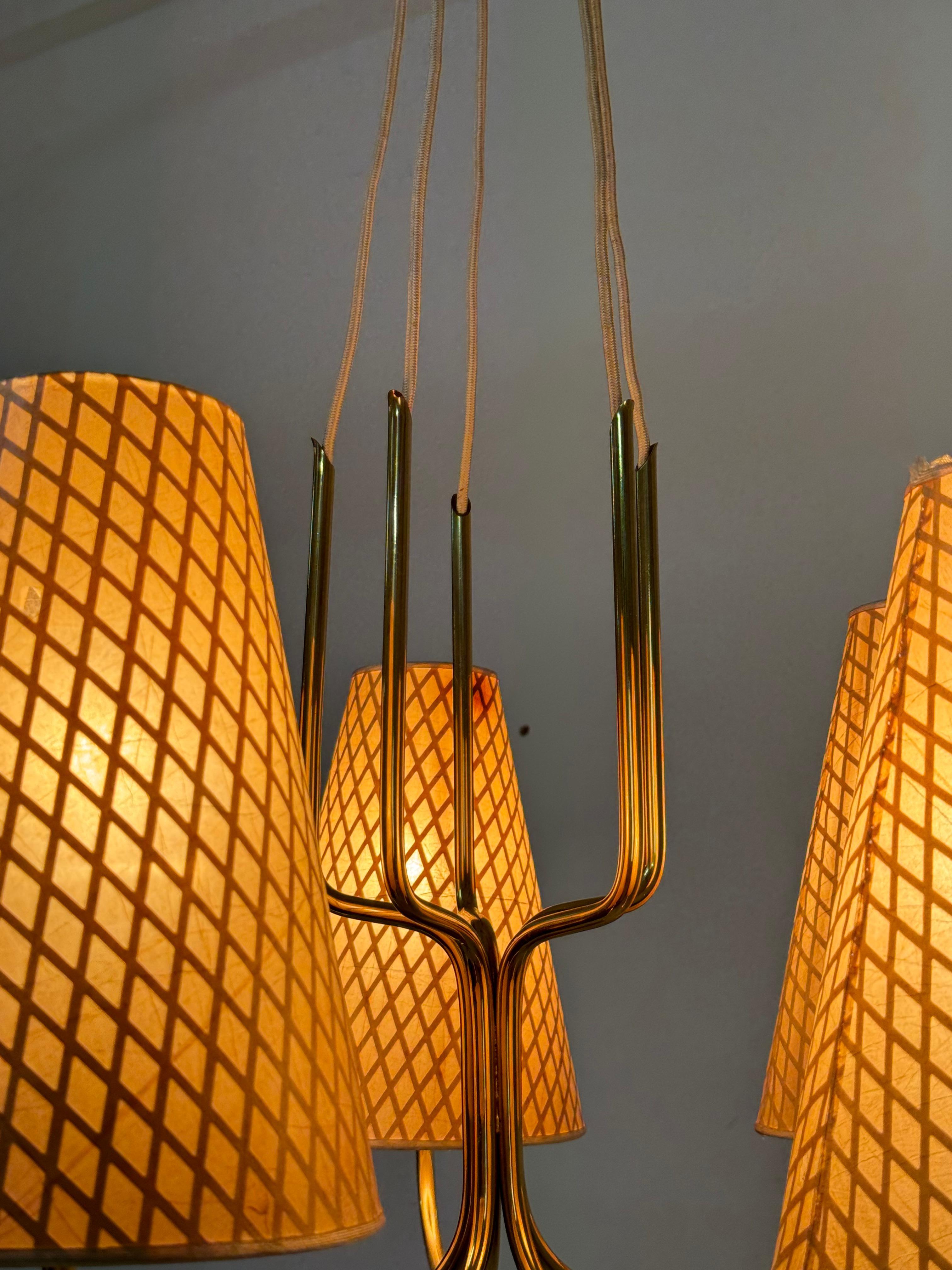 Lampadario in ottone del Medioevo di Rupert Nikoll in vendita 12