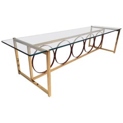 Midcentury Brass Coffee Table Midcentury Brass Coffee Table