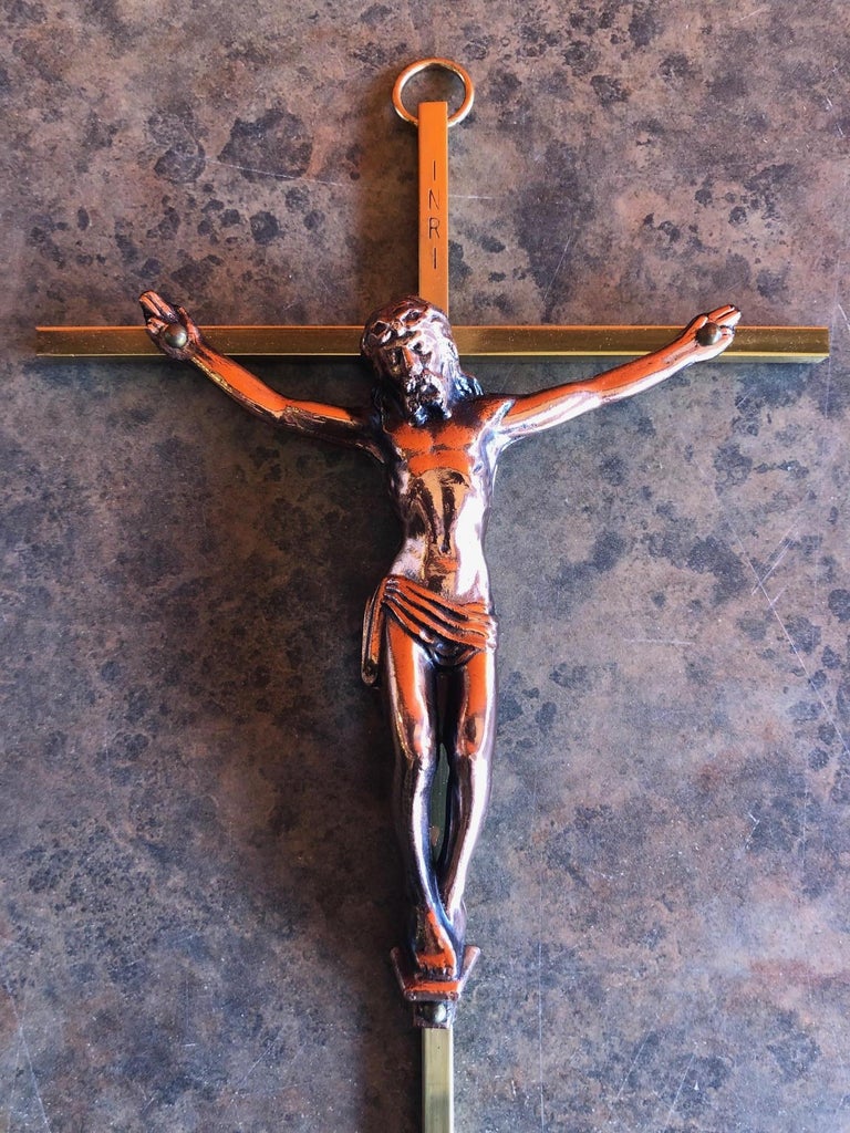 Crucifix En Bois Du XIXe | Le Jardin Des Moines