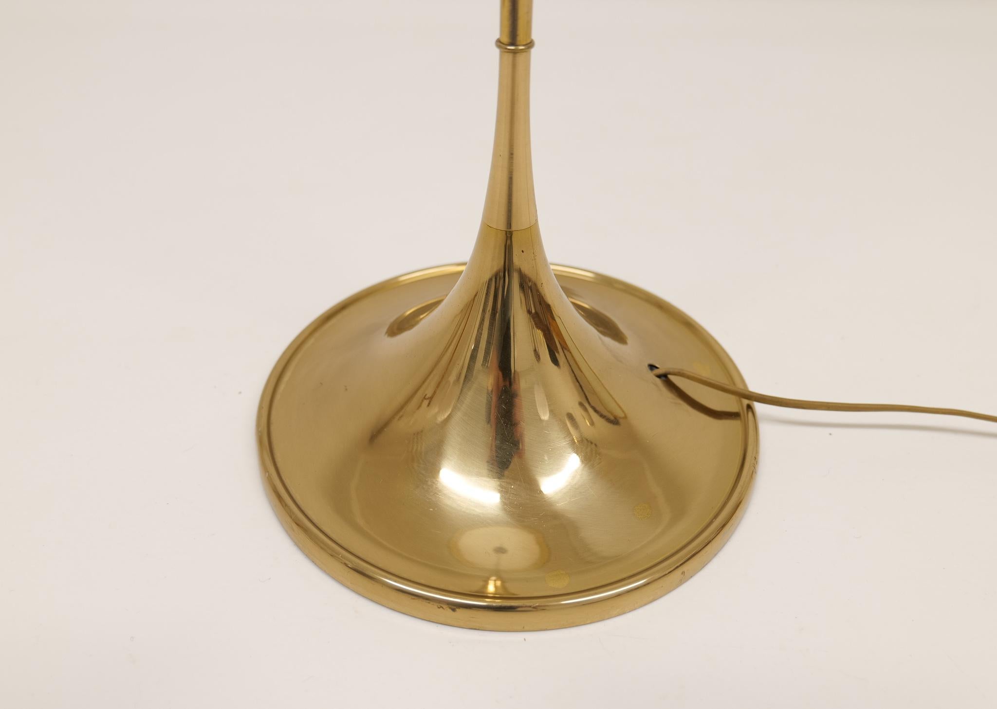 Midcentury Brass Floor Lamp Bergboms G-024, Sweden, 1960s For Sale 3