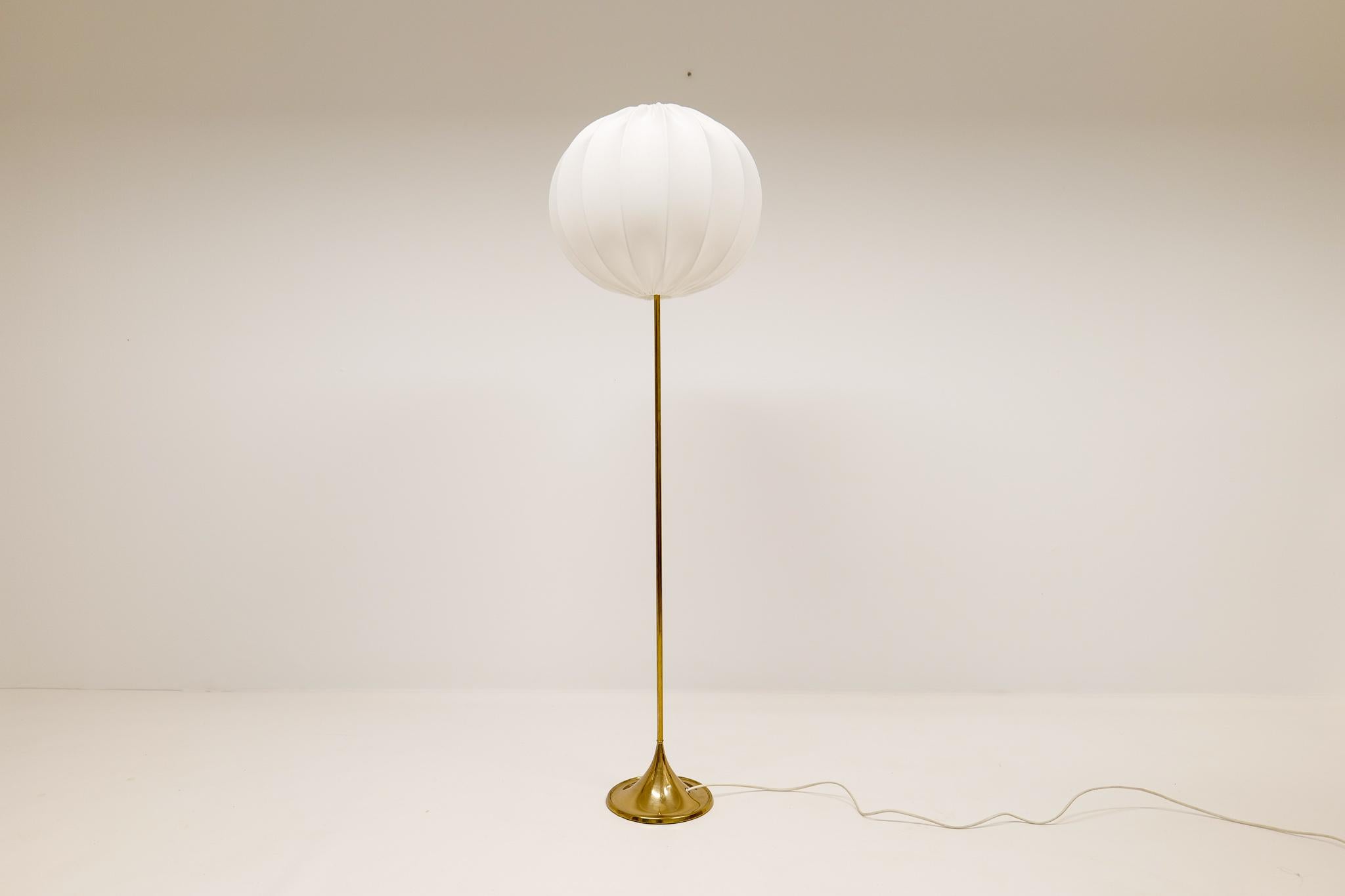 Midcentury Brass Floor Lamp Bergboms G-025, Sweden, 1960s 1