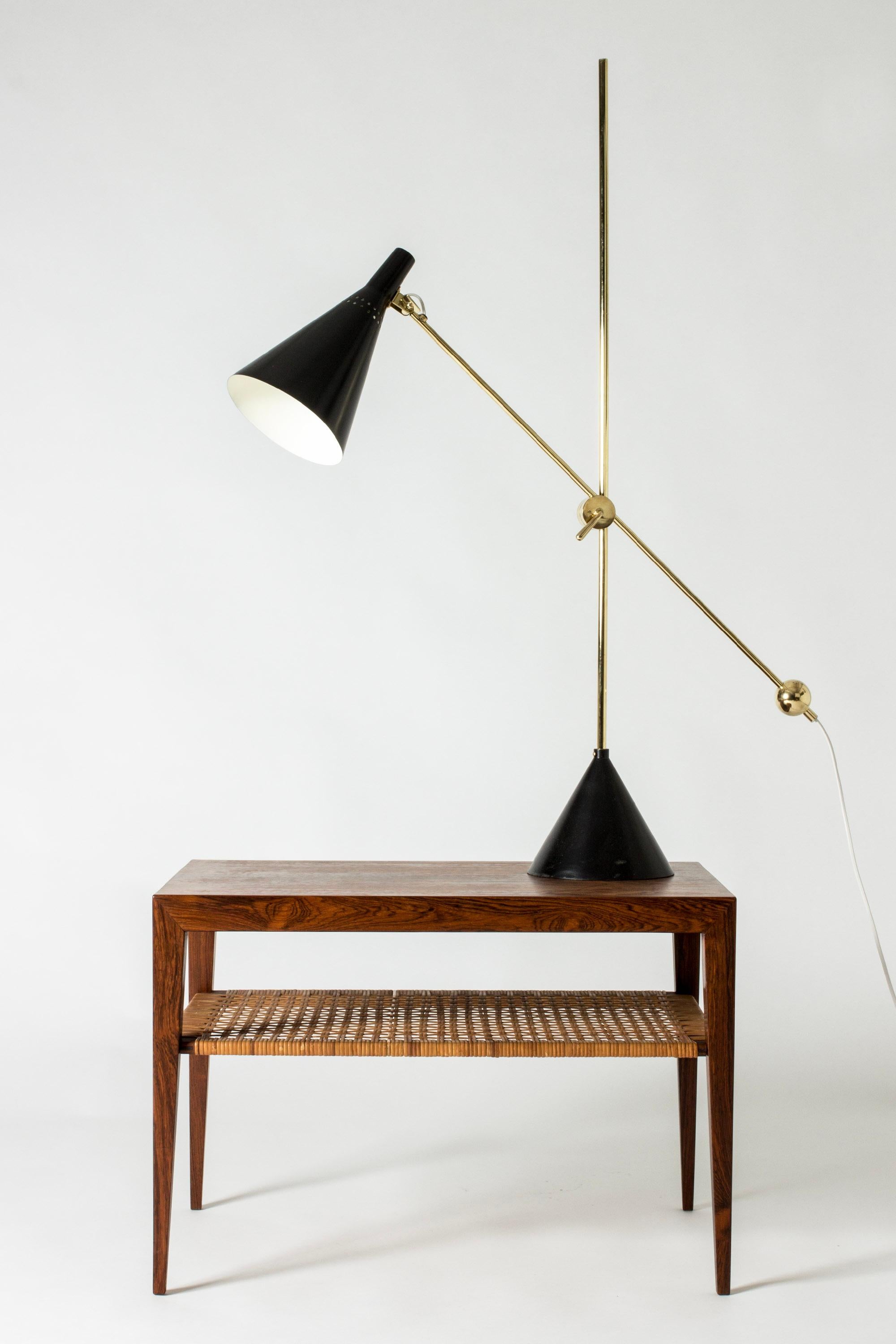 Midcentury Brass Floor Lamp by Tapio Wirkkala for Idman Oy 2