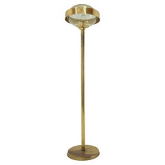 Midcentury Brass Floor Lamp, Czechoslovakia, 1970s